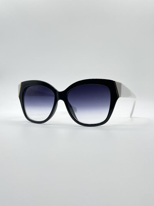 Cat Eye Black Frame Women's Sunglasses-081