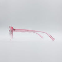 Cat Eye Pink & White Frame Women's Optics-063