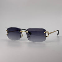 Rimless Golden Frame Sunglasses -249