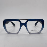 Blue  grey square double bridge optics-459