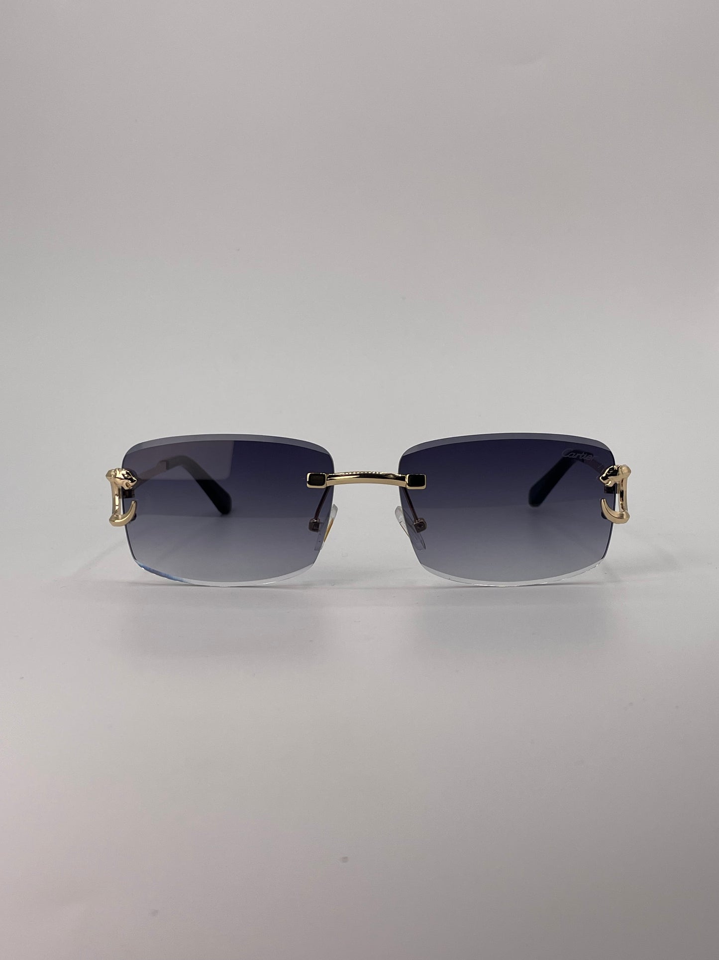 Rimless Golden Frame Sunglasses -249