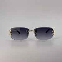 Rimless Golden Frame Sunglasses -249