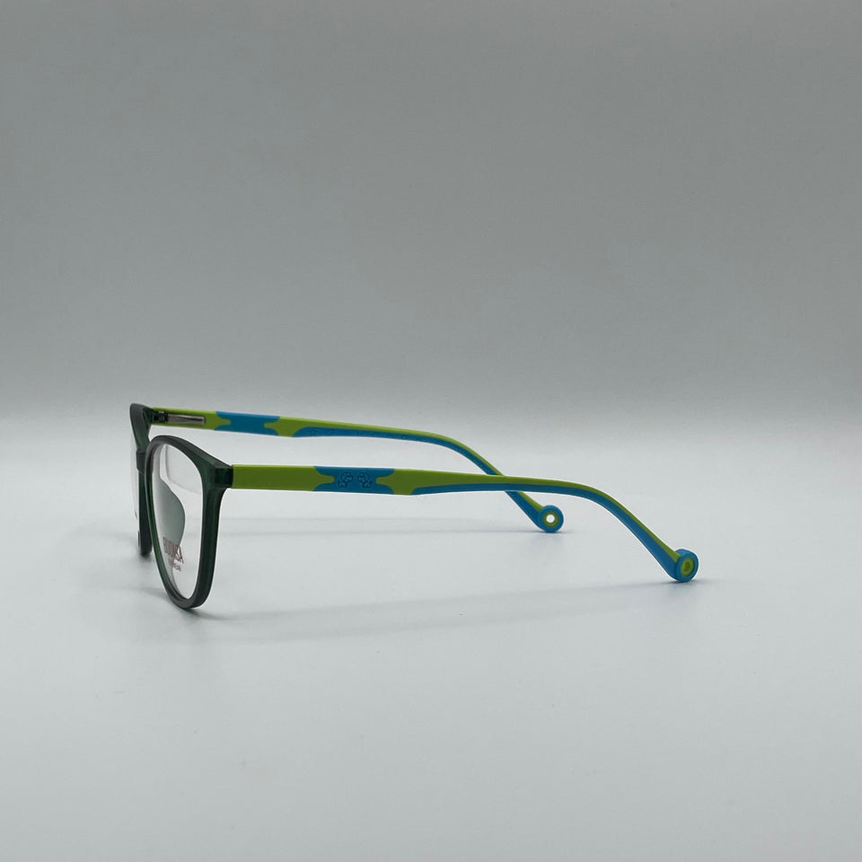 Cat Eye Green & Blue Frame Kids Optics-299