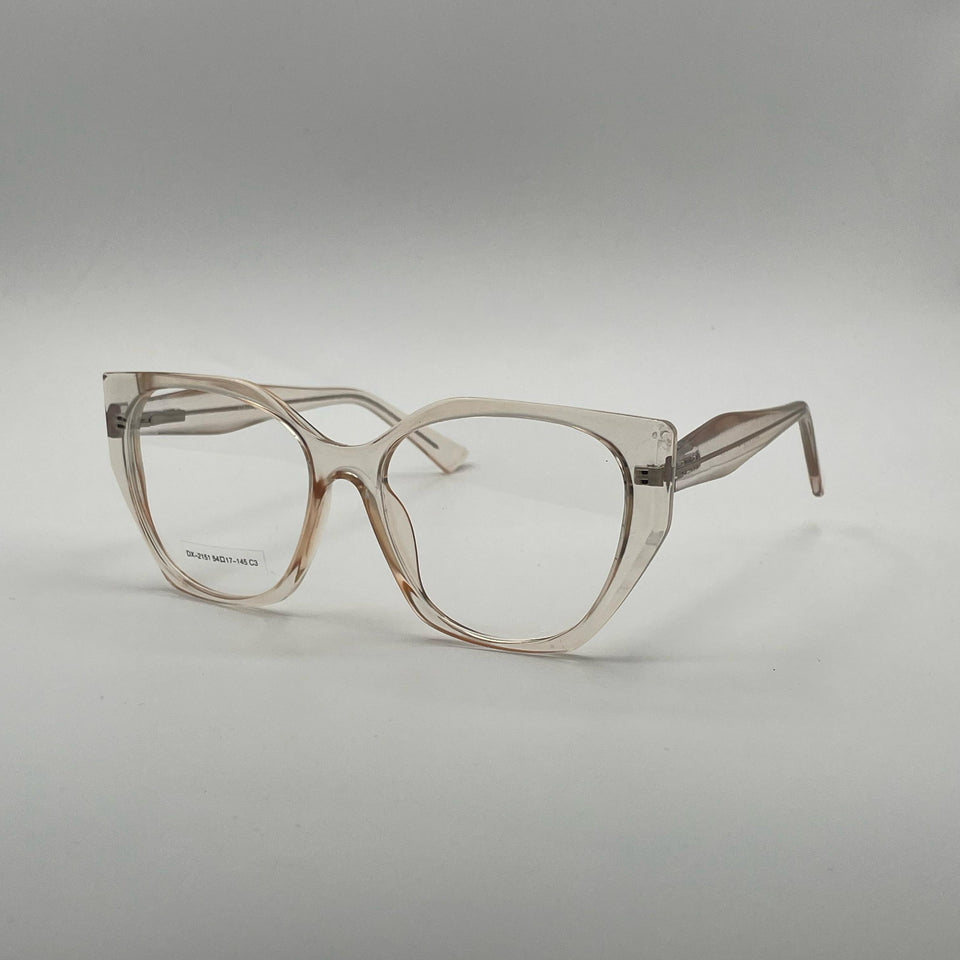 Cat Eye Translucent Frame Women's Optics-357