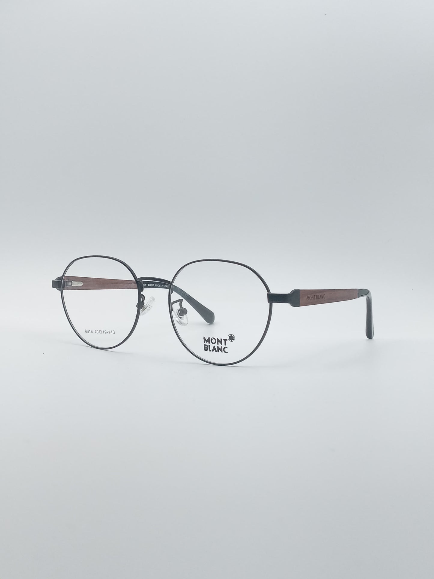 Circular Thin Black Frame Men's Optics-265