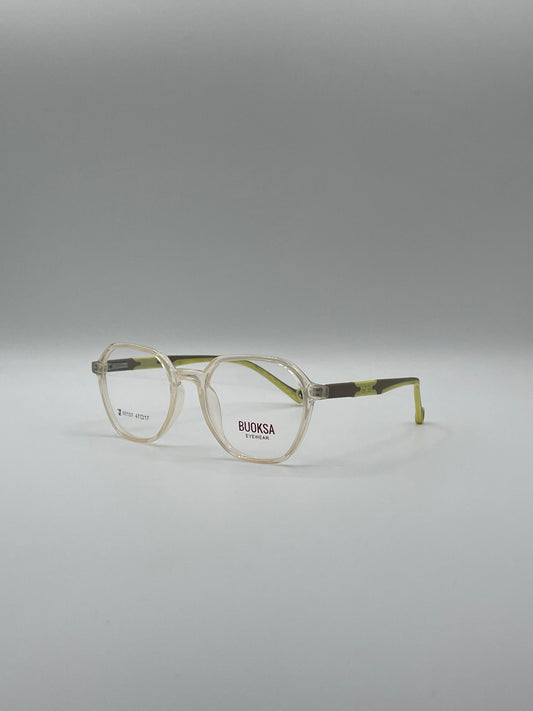 Soft Square Brown & Green Frame Kids Optics-298