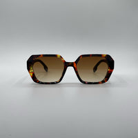 Geometric Brown Camo Frame Women's Sunglasses-175