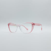 Cat Eye Pink & White Frame Women's Optics-090