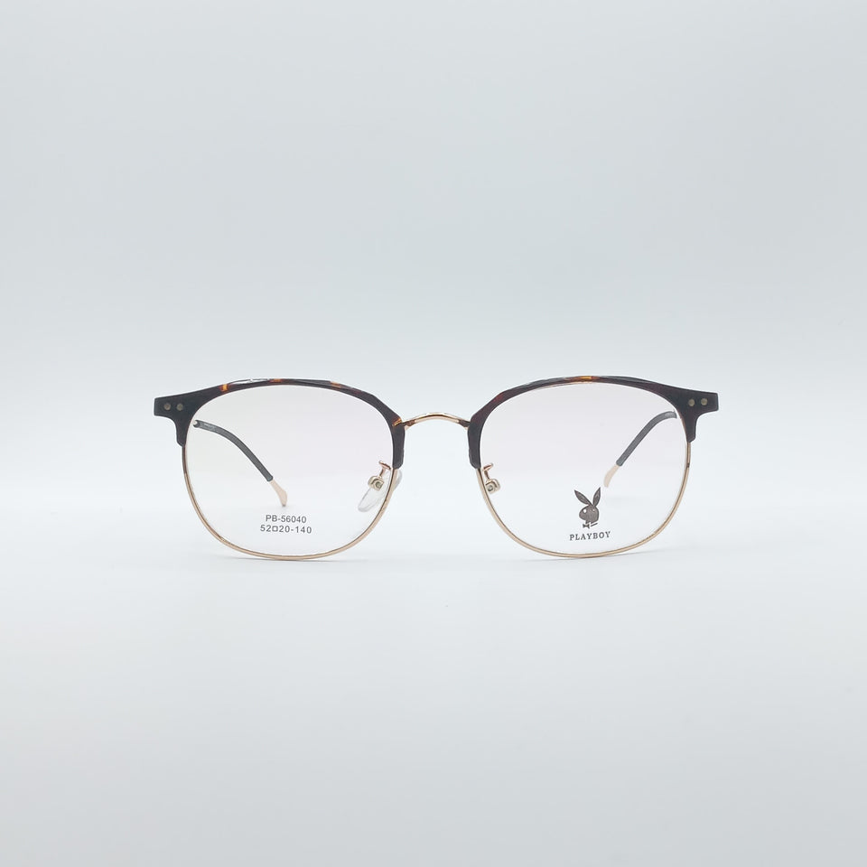 Acetate Thin Brown Frame Unisex Optics-194