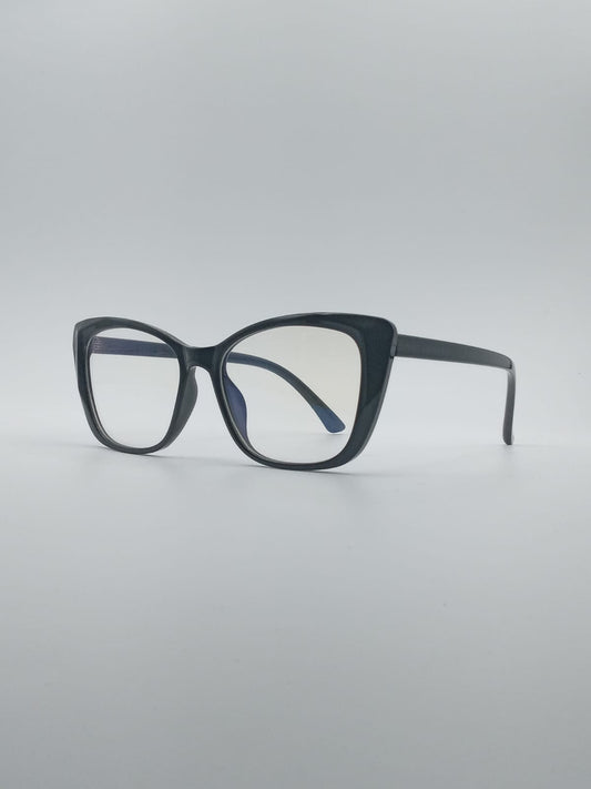 Cat Eye Black Female Frame Optics-015