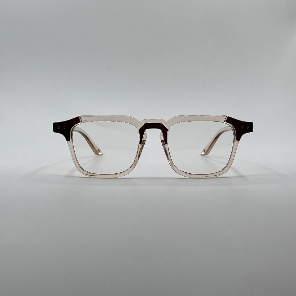 Acetate Translucent Golden Frame Men's Optics-282