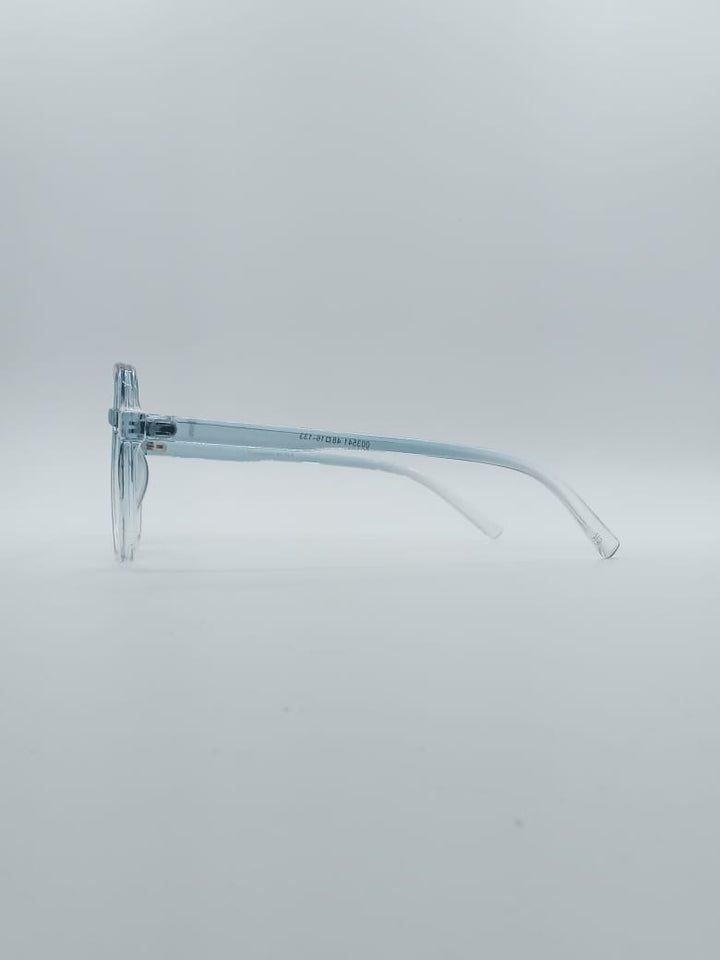 Acetate Blue and White Frame Kids Optics-135