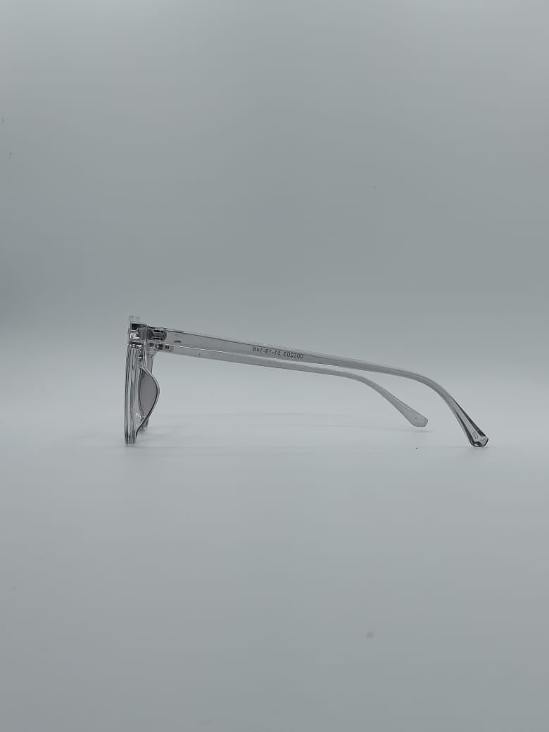 Acetate Silver Frame Unisex Optics-071