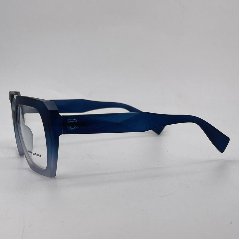 Blue  grey square double bridge optics-459
