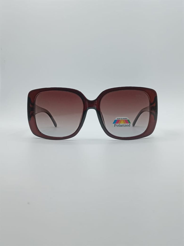 Acetate Brown Frame Women's Sunglasses-019