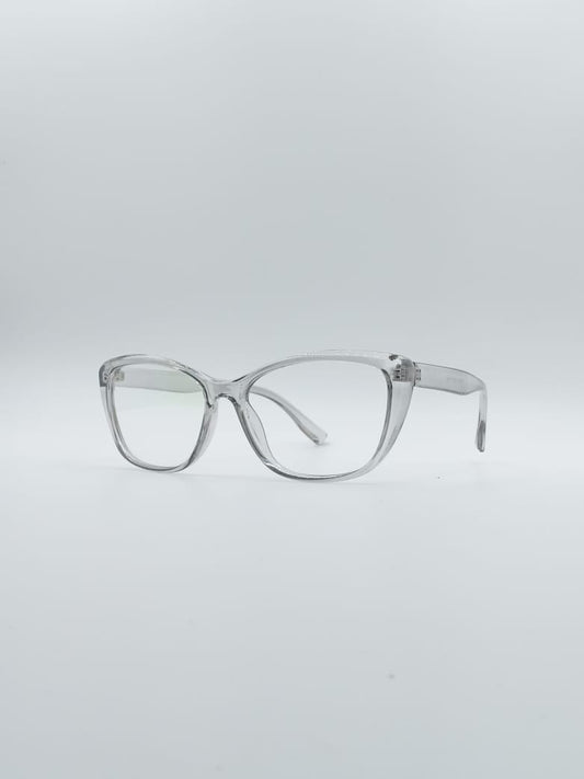 Cat Eye Translucent Frame Women's Optics-059