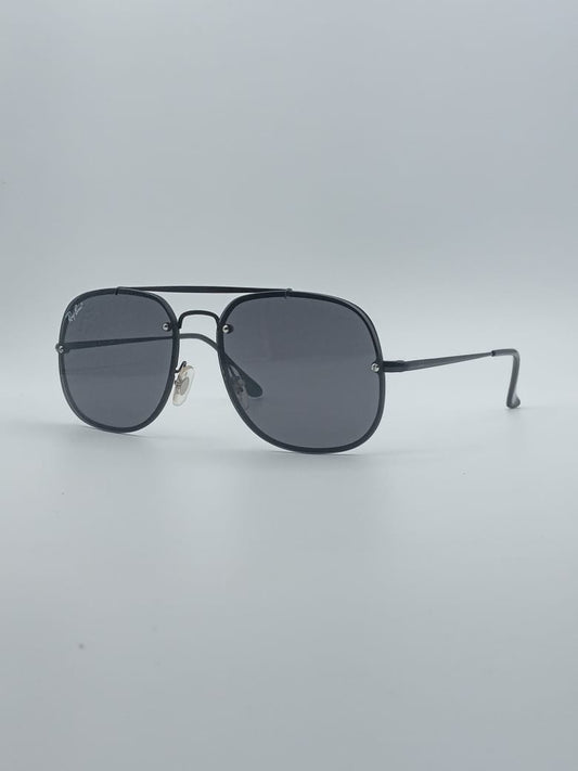 Soft Square Aviator Black Frame Men's Sunglasses-011