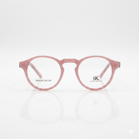 Circular pink Frame Unisex Optics-306