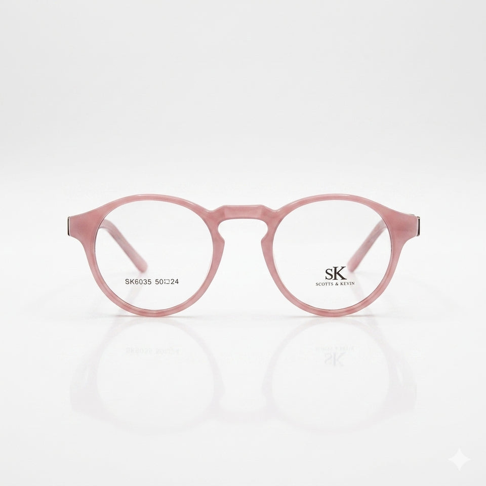 Circular pink Frame Unisex Optics-306