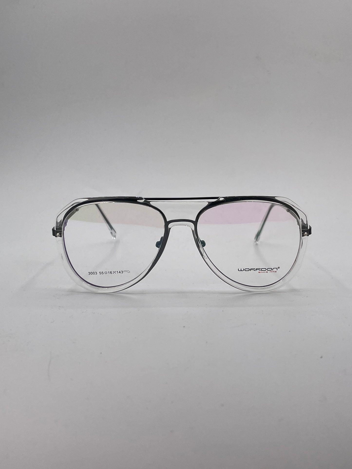 Aviator transparent plastic  optics-470