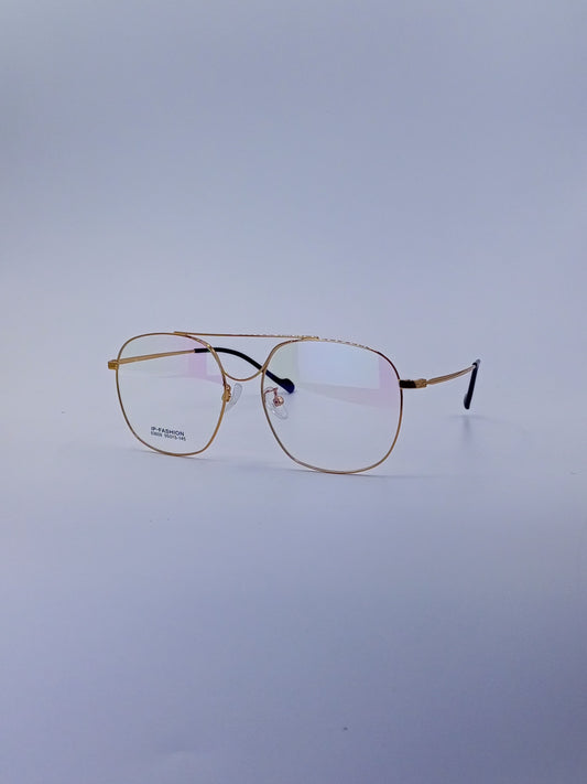 Double bridge titanium golden Optics-439