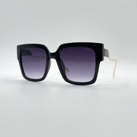 Acetate Black Frame Women's Sunglasses-092