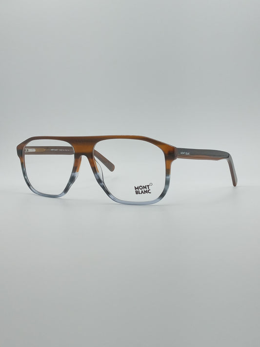 Retro Aviator Orange and White Frame Men's Optics-250