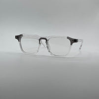 Acetate Translucent White Frame Men's Optics-284