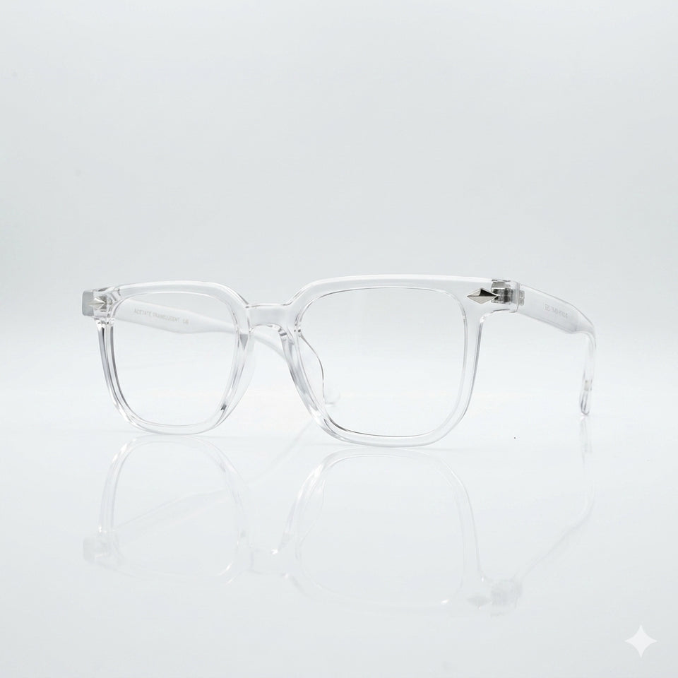 Acetate Translucent Frame Men's Optics-068