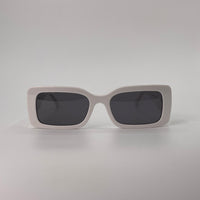 White rectangular sunglass-292