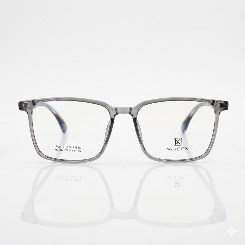 Tr square grey transparent optics-447