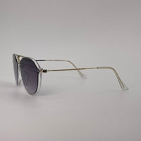 Double bridge sunglass with golden handles-255