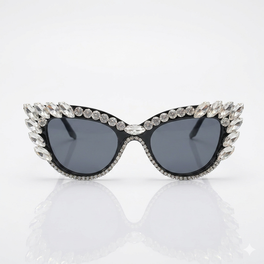 Cat eye diamond sunglass-296