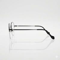 Circular Black Frame Optics-345