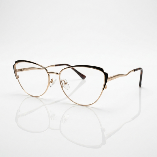 Cat eye metal optics-506