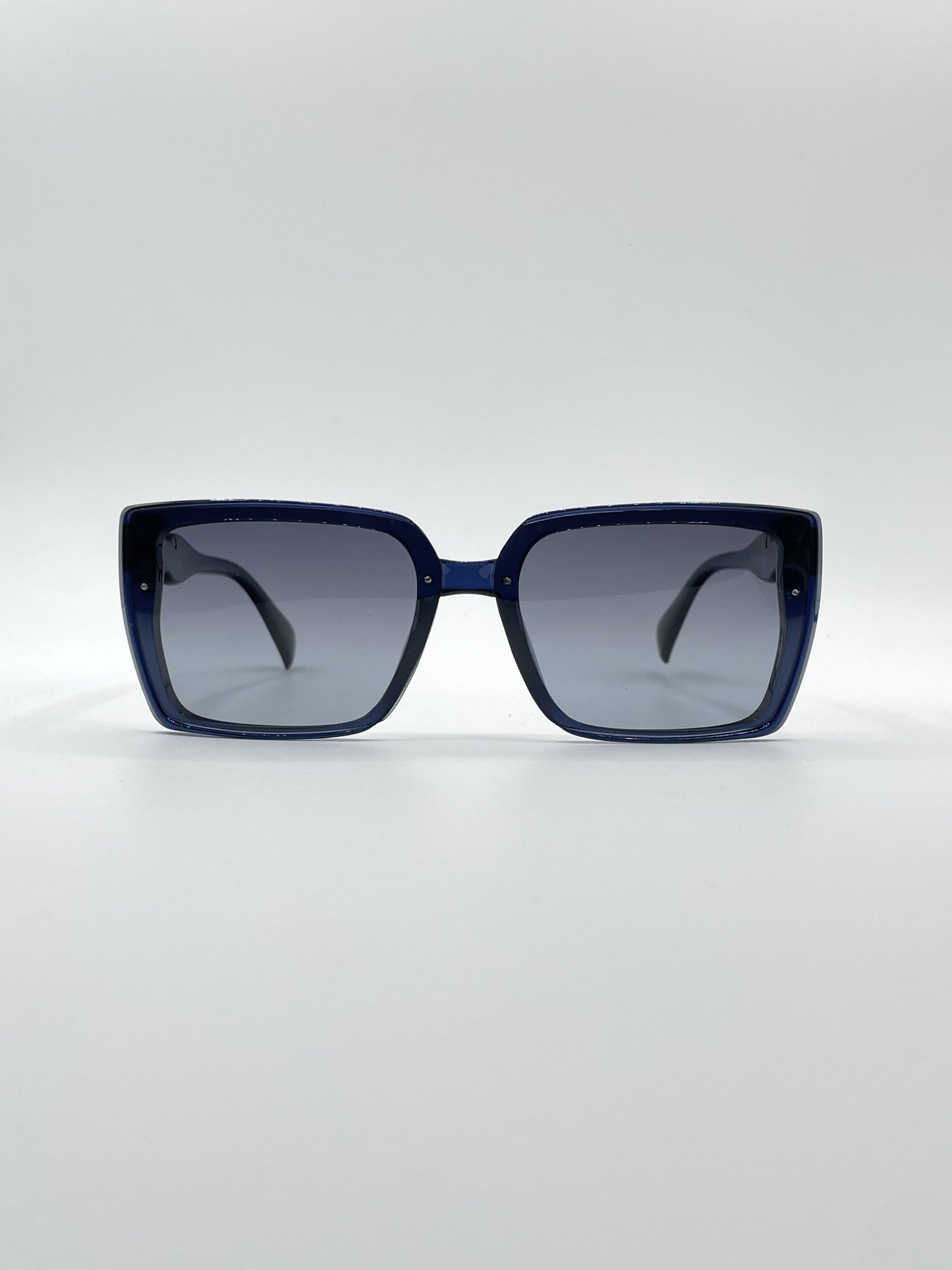 Acetate Blue Frame Women's Sunglasses-093