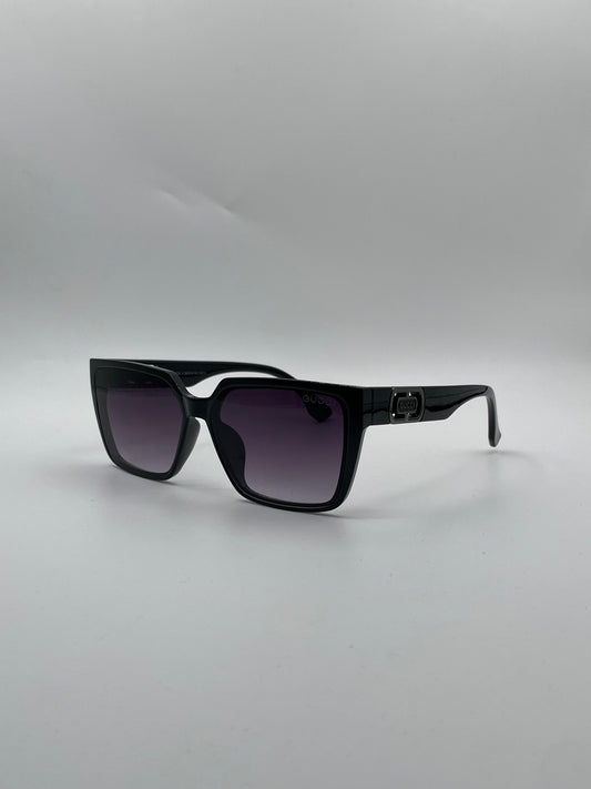Square Black Frame Women's Sunglasses-141