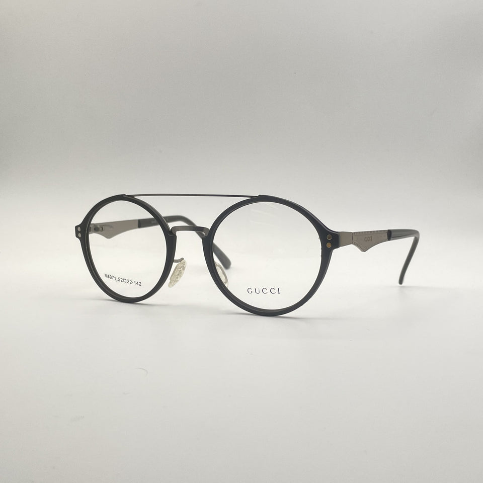 Circular Black Frame Men's Optics-275