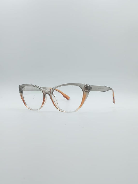 Cat Eye Orange & Grey Frame Women's Optics-088