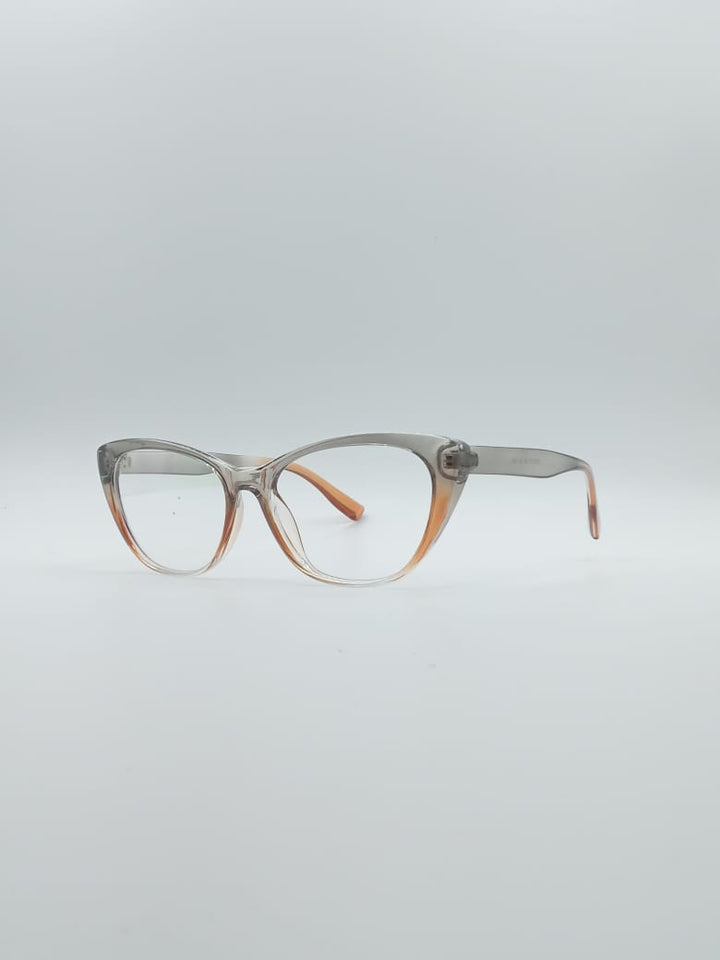 Cat Eye Orange & Grey Frame Women's Optics-088