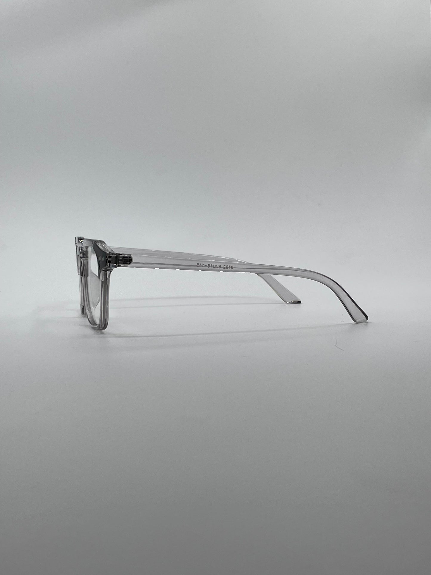 Acetate Translucent Grey Frame Men's Optics-283