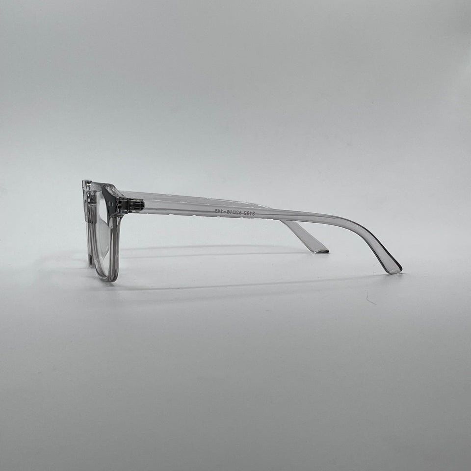 Acetate Translucent Grey Frame Men's Optics-283