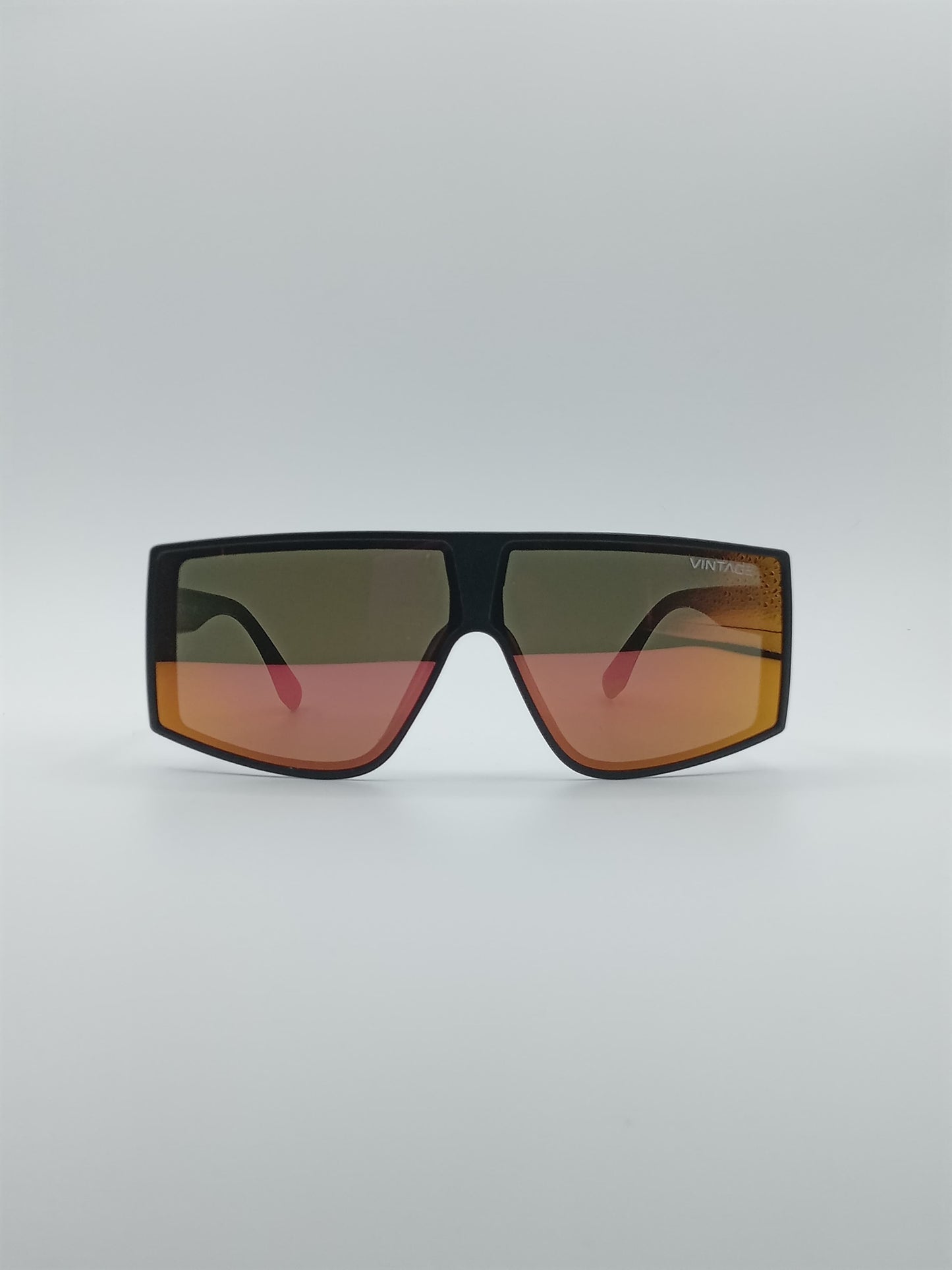 Acetate Black Frame Men's Sunglasses-047