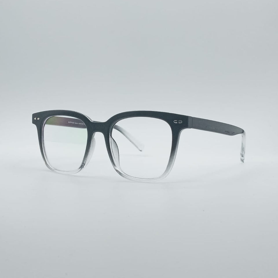 Acetate Black & White Frame Men's Optics-046