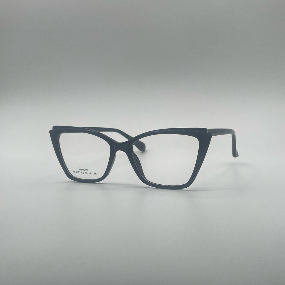Cat Eye Black Frame Women's Optics-382