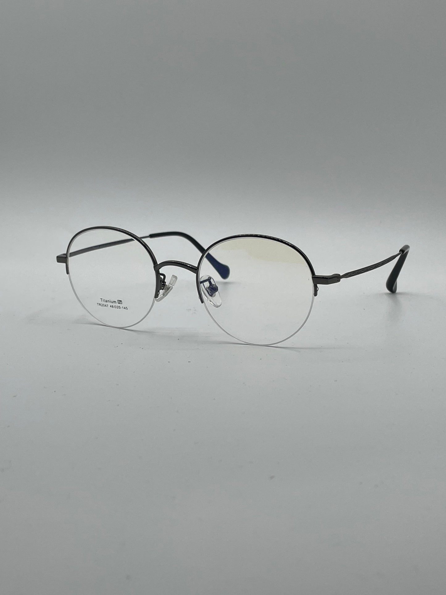 Circular Black Frame Optics-345