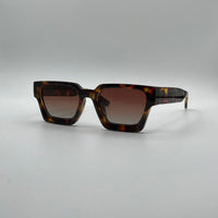 Acetate Tortoise Frame Sunglasses-166