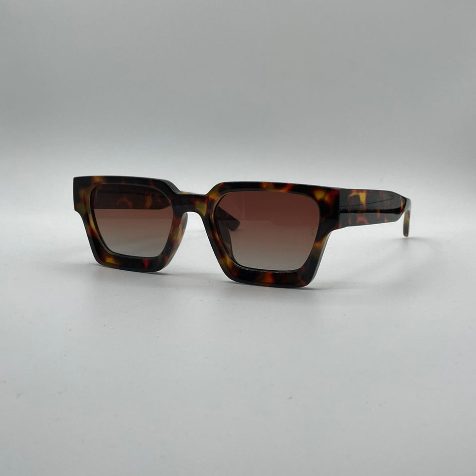 Acetate Tortoise Frame Sunglasses-166