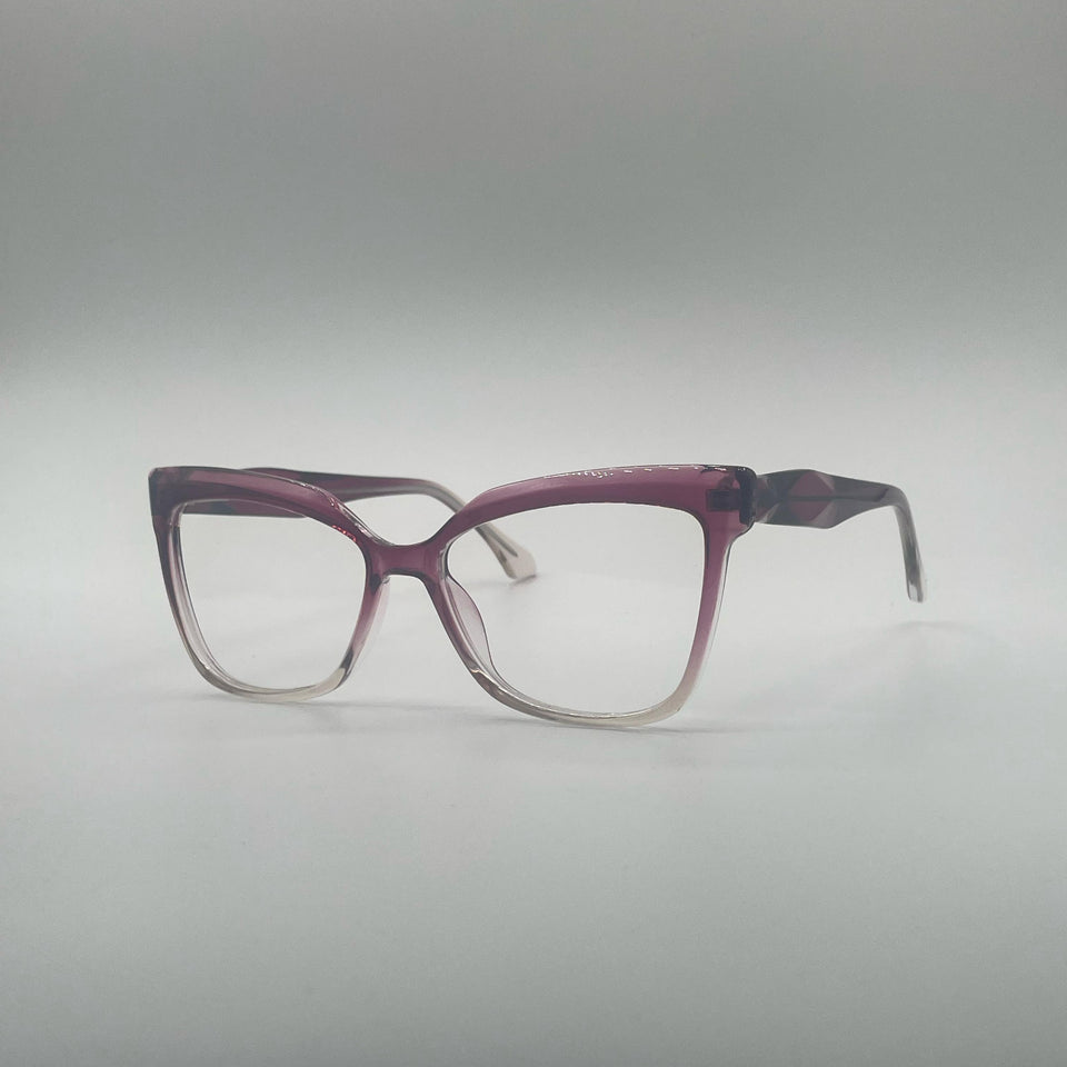 Cat Eye Pink & Translucent Frame Women's Optics-383