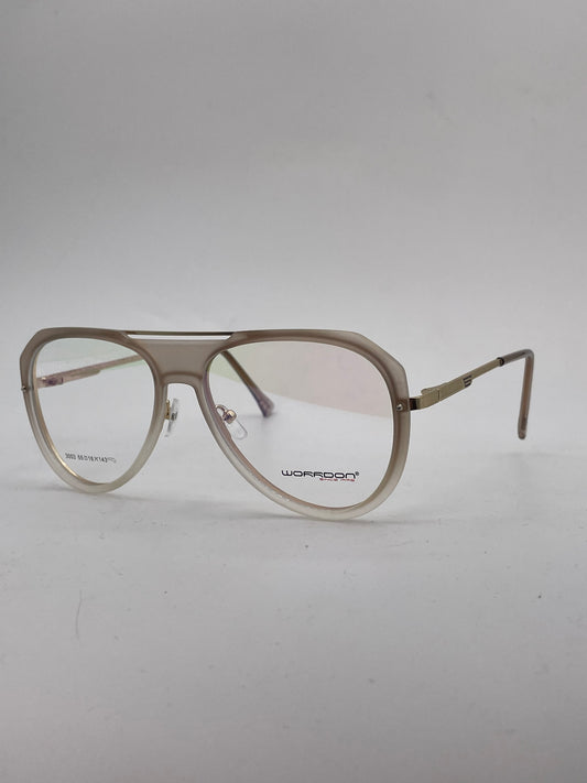 Aviator double shade brown plastic optics-472